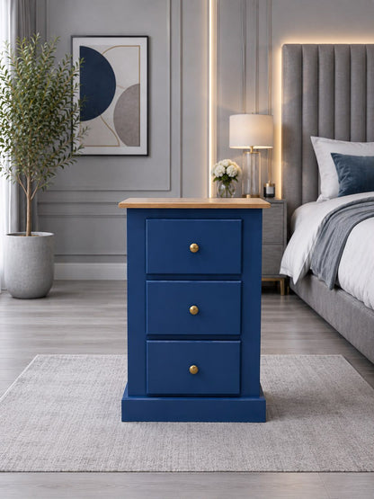 Cambridge 3 Drawer Bedside Table