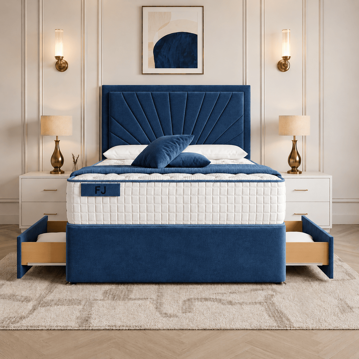 Paine Horizon Border Divan Bed