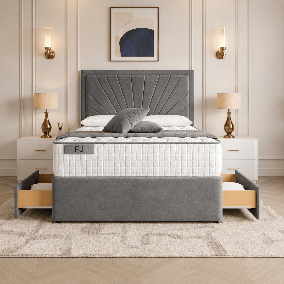Paine Horizon Border Divan Bed