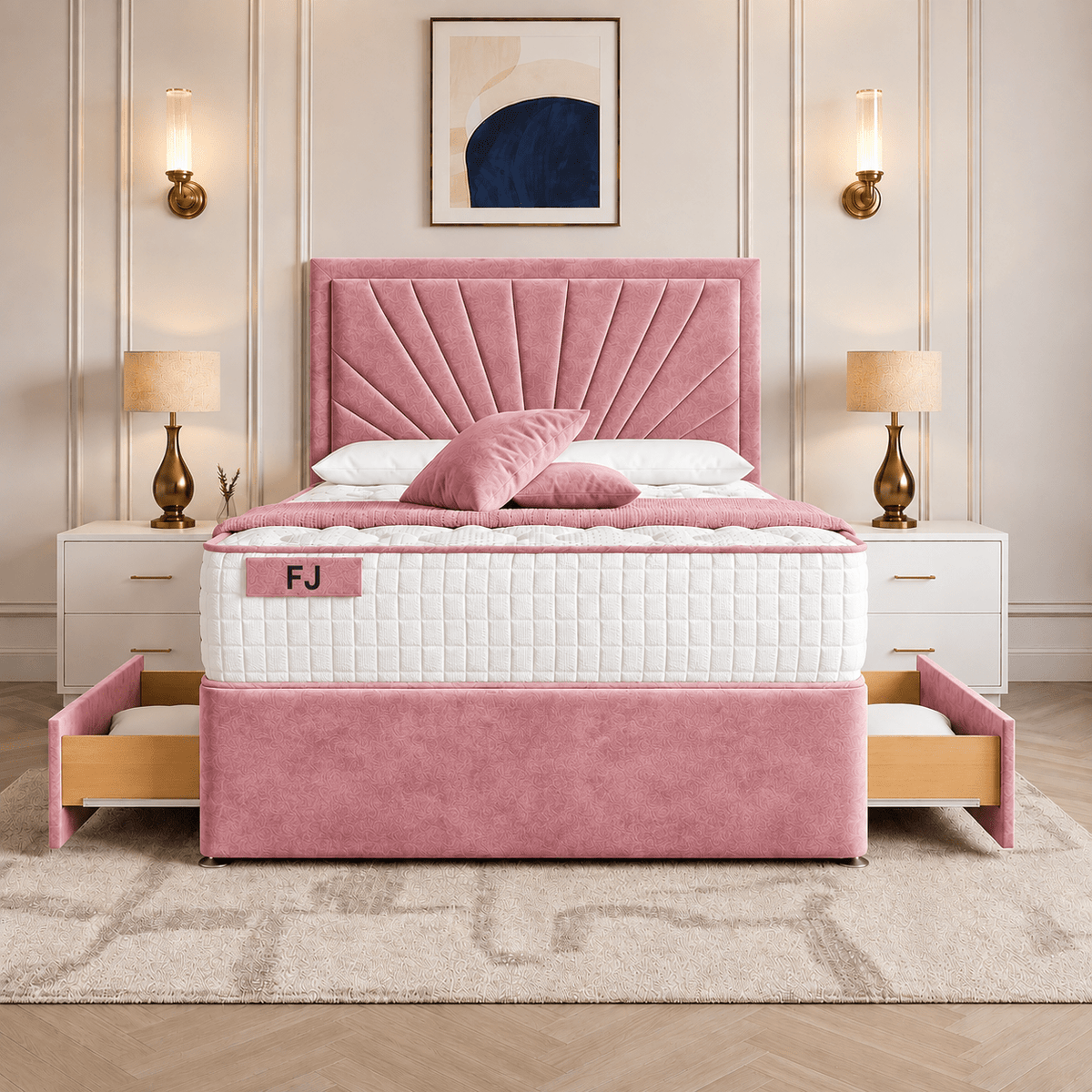 Paine Horizon Border Divan Bed