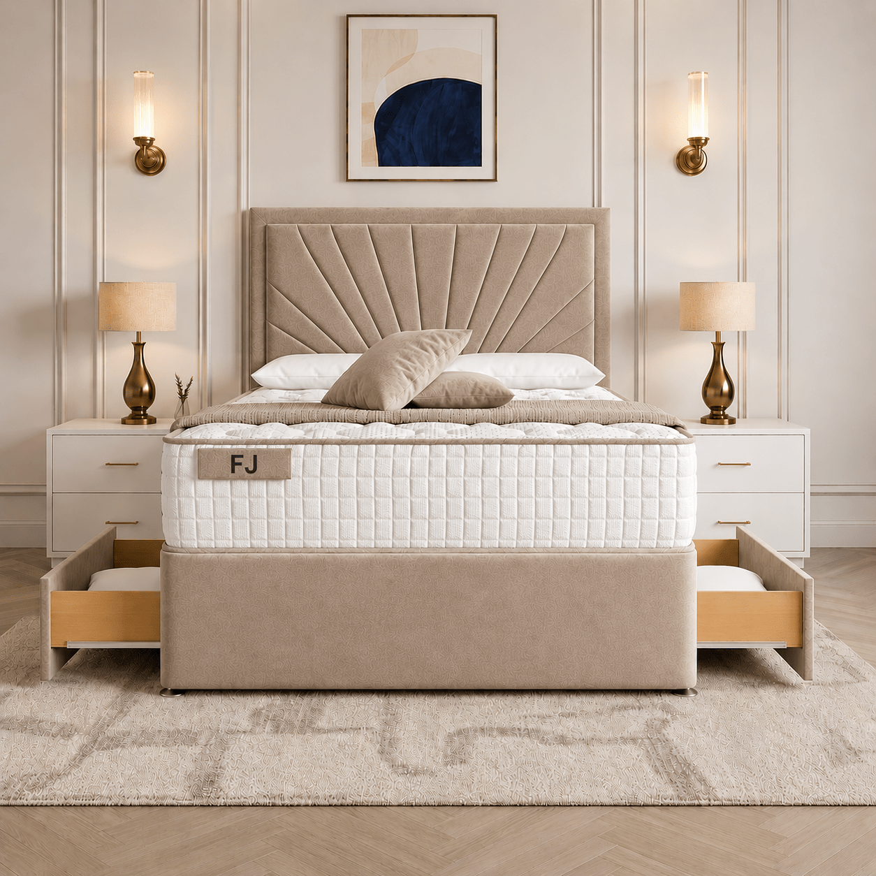 Paine Horizon Border Divan Bed