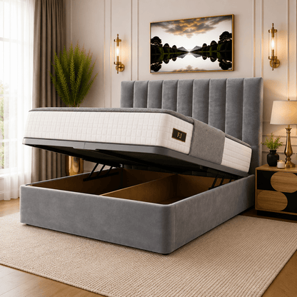Amelia Petite Line Ottoman Bed
