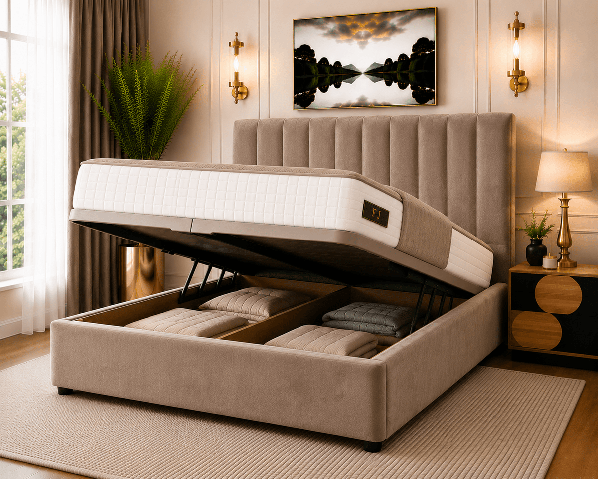 Amelia Petite Line Ottoman Bed
