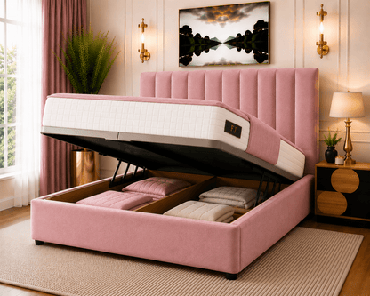 Amelia Petite Line Ottoman Bed