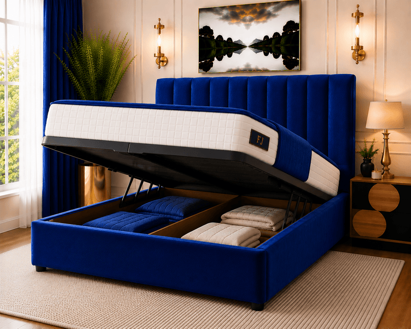 Amelia Petite Line Ottoman Bed