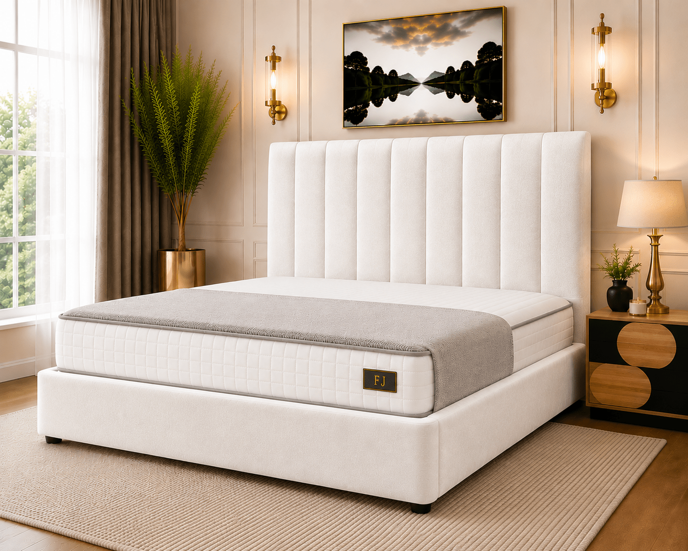 Amelia Petite Line Ottoman Bed