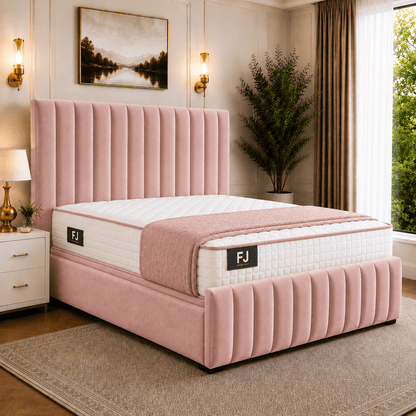 Amelia Petite Line Ottoman Bed (with Headboard & Footboard)