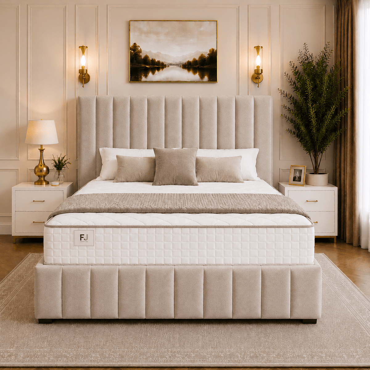 Amelia Petite Line Ottoman Bed (with Headboard & Footboard)