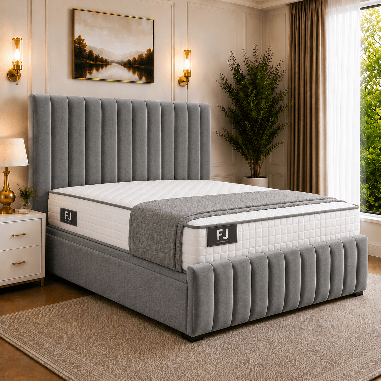 Amelia Petite Line Ottoman Bed (with Headboard & Footboard)