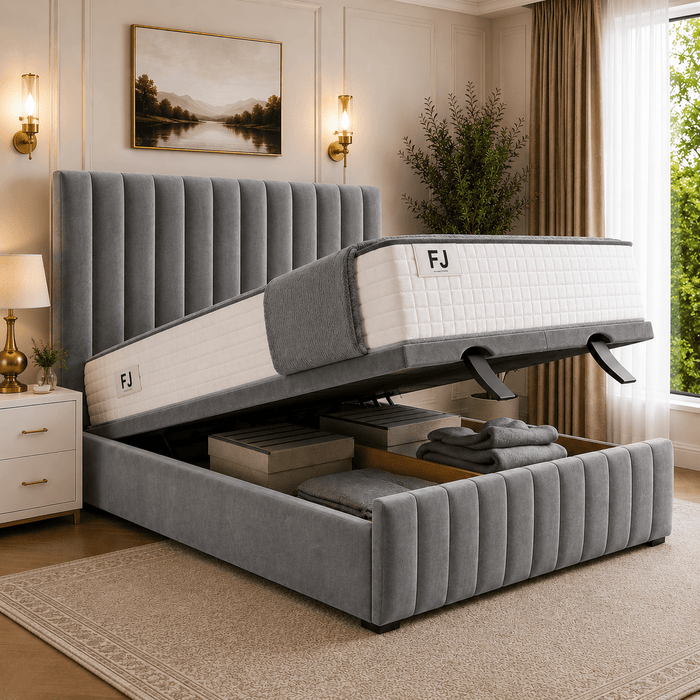 Amelia Petite Line Ottoman Bed (with Headboard & Footboard)