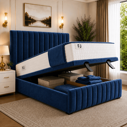 Amelia Petite Line Ottoman Bed (with Headboard & Footboard)