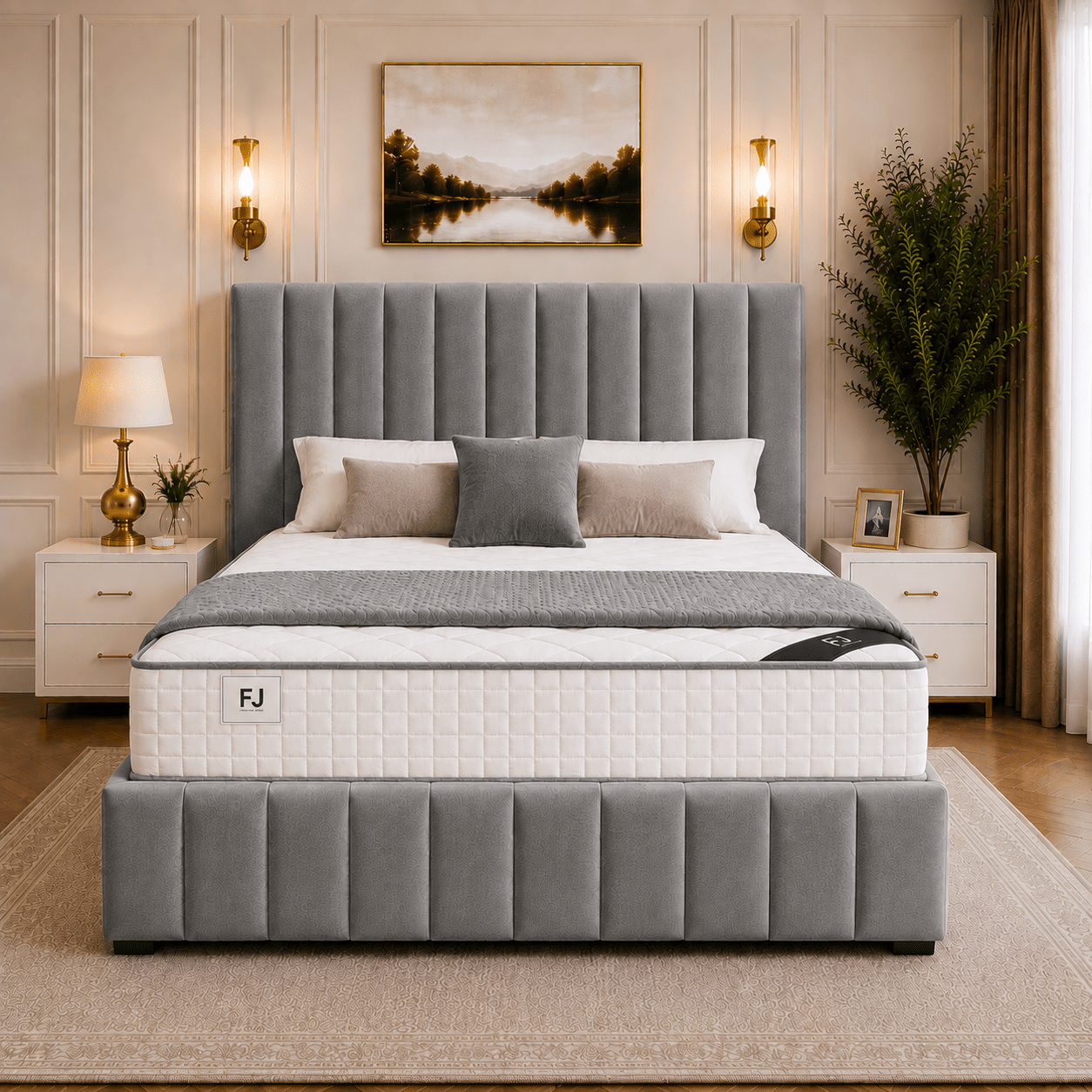 Amelia Petite Line Ottoman Bed (with Headboard & Footboard)